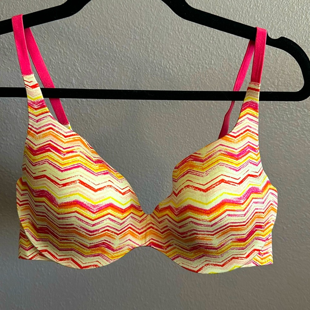 Chevron Striped Demi Bra